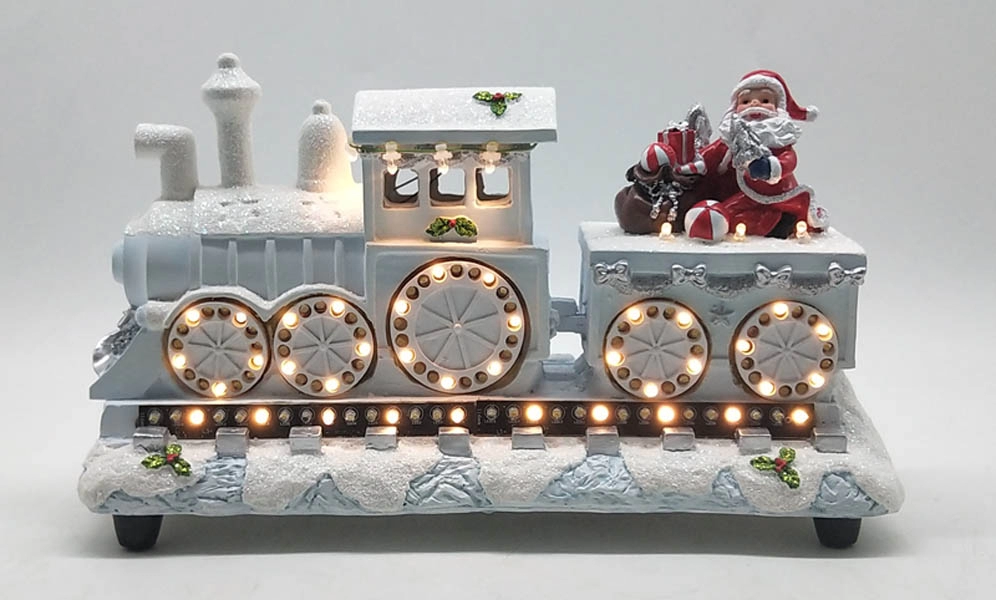 LED سانتا اكسبريس مع مصابيح الجري البيضاء الدافئة