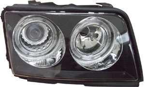 AUDI 100 '90 -'94 HEAD LAMP (كريستال أسود) ريم