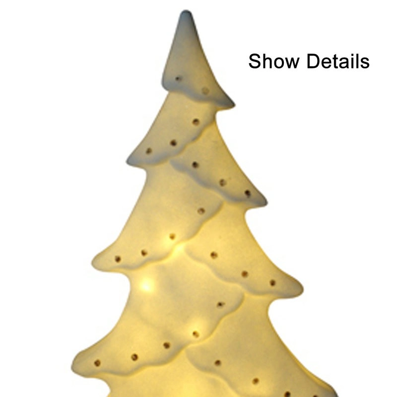 استخدام في الهواء الطلق الأبيض شجرة عيد الميلاد الصمام الخفيفة مع النقاط