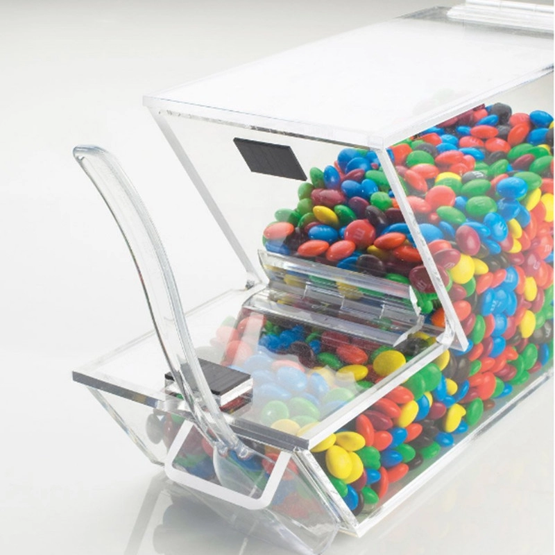 صندوق تخزين طعام أكريليك مخصص لعرض الحلوى