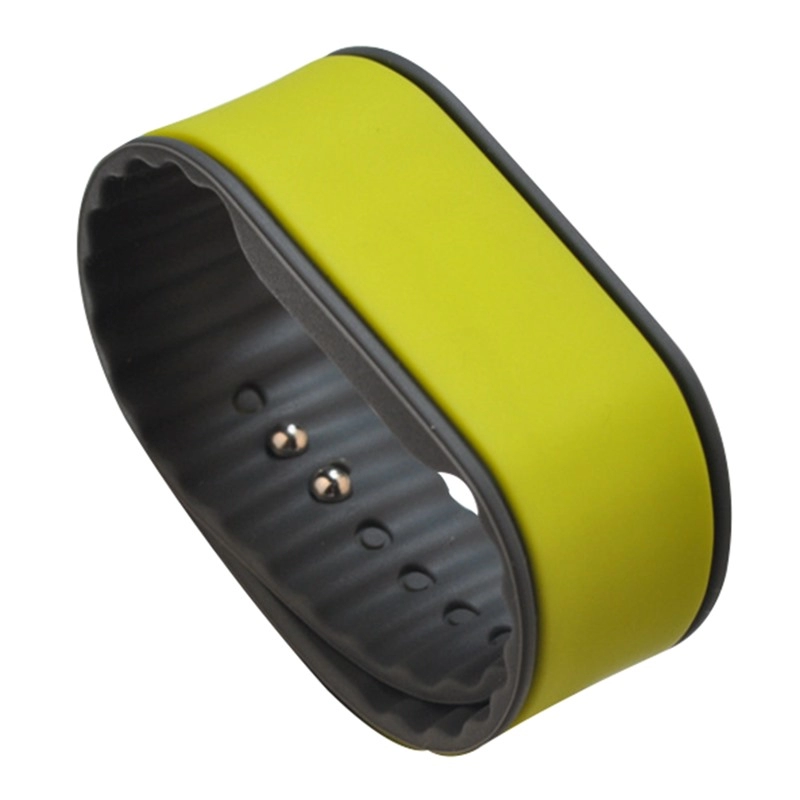 سوار معصم سيليكون مزدوج اللون RFID لنادي اللياقة البدنية