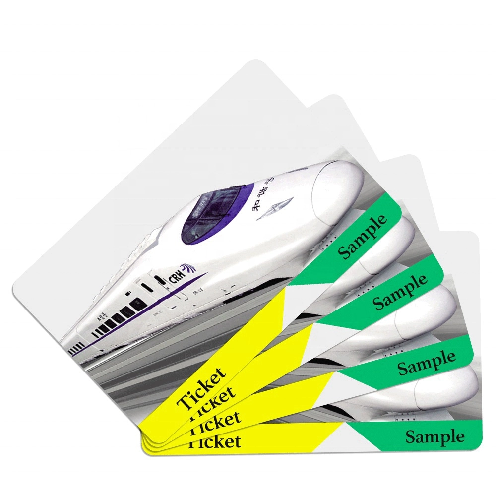بطاقات تذاكر مترو RFID الورقية مع شريحة Mifare Ultralight للنقل العام