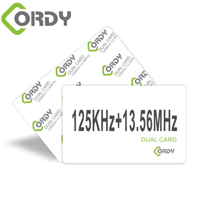 بطاقة RFID الهجينة 13.56 ميجا هرتز + بطاقة 125 كيلو هرتز مع 2 شرائح