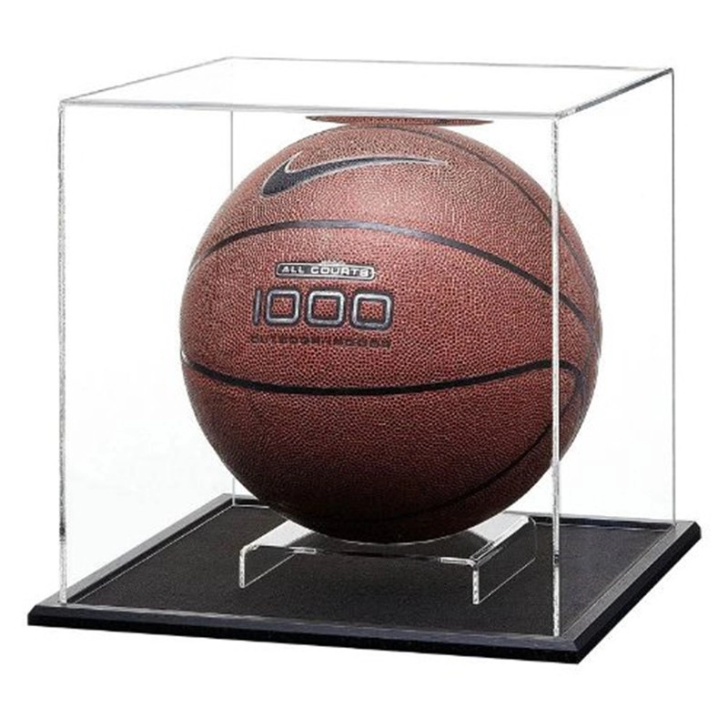 أزياء فاخرة عالية شفافة الاكريليك مربع عرض كرة السلة