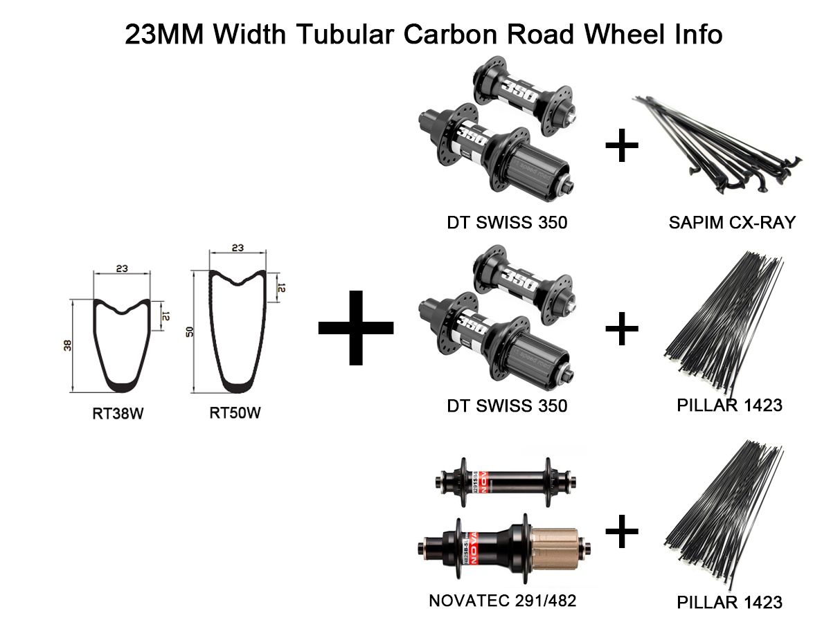 23mm carbon road wheels