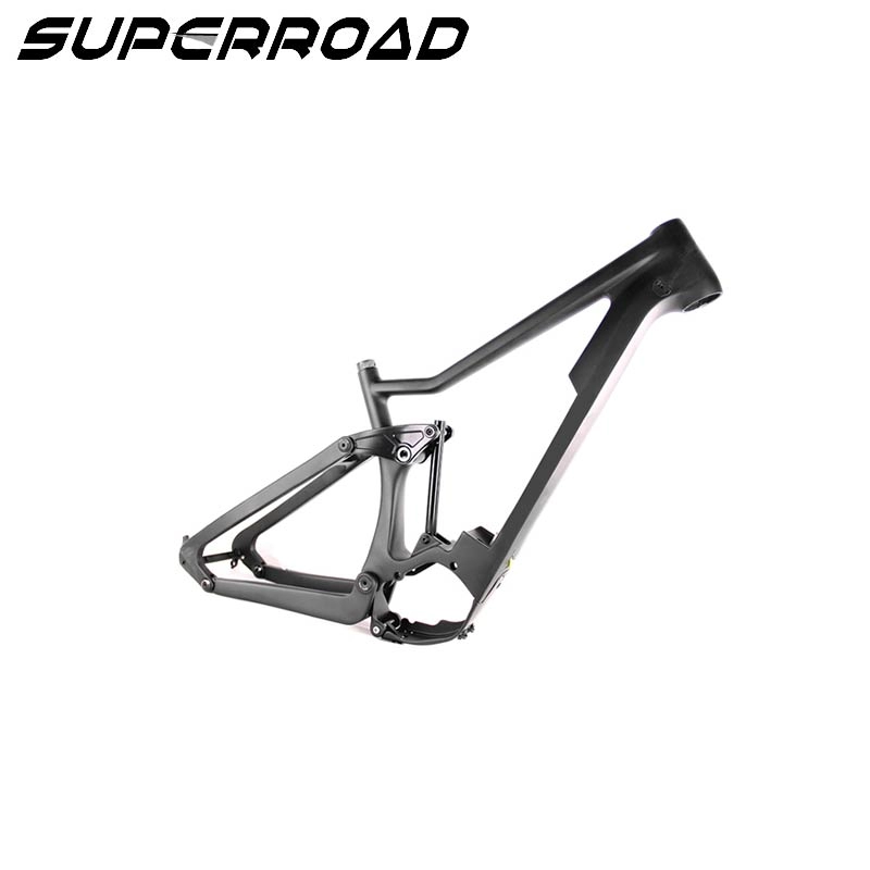 الأصلي Superroad 29er الكربون الإطار الكامل تعليق إطار الدراجة 650B T800 إطارات دراجات كهربائية