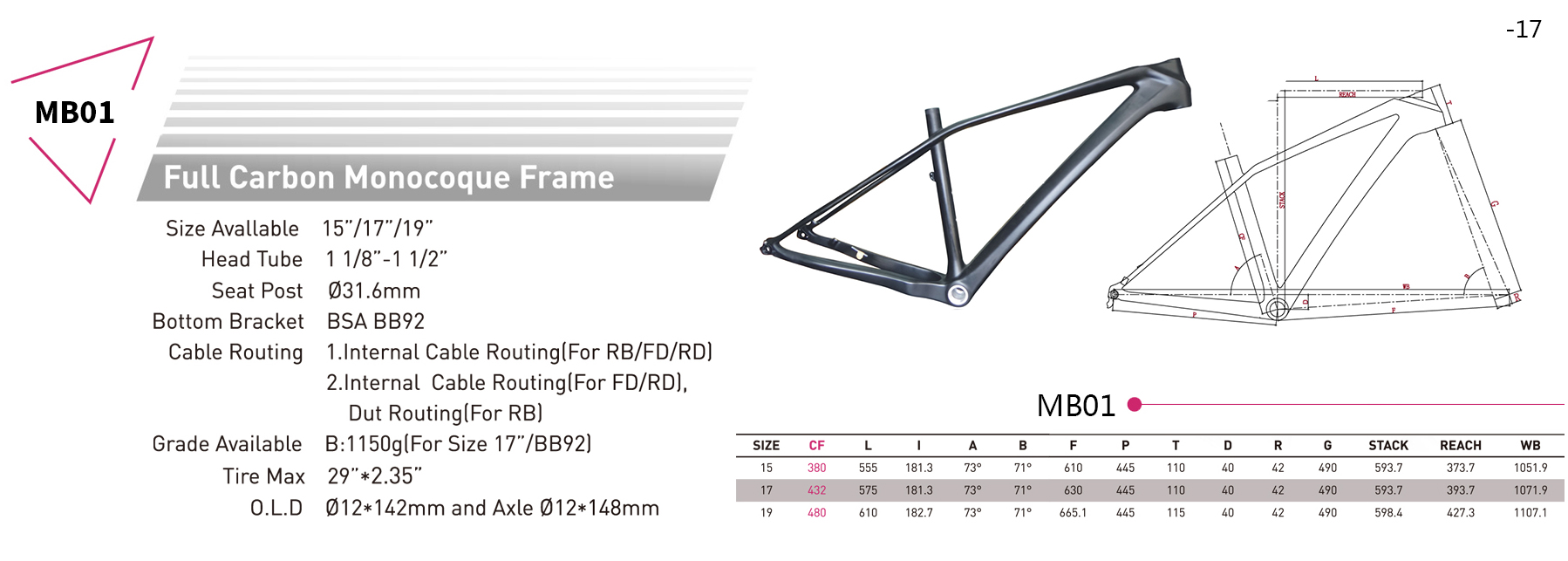 إطار الكربون 29er