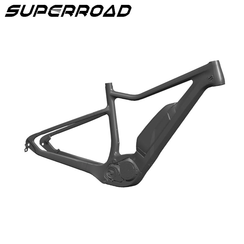 Superroad Cyclocross إطار الدراجة الكهربائية Toray Ebike Carbon 650B Plus Hardtail Mtb Frame Fork