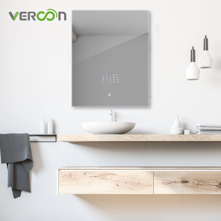 أحدث مرآة حمام سحرية بنظام Android 11 OS من Vercon بتصميم إضاءة خلفية