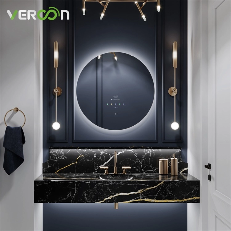 مرآة الحمام الذكية من فيركون، مرآة LED مستديرة من أمازون