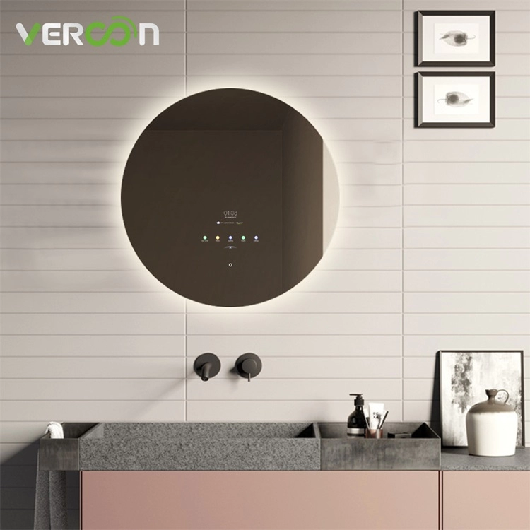 مرآة الحمام الذكية من فيركون، مرآة LED مستديرة من أمازون
