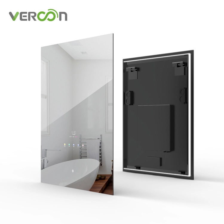 أحدث مرآة حمام سحرية بنظام Android 11 OS من Vercon بتصميم إضاءة خلفية