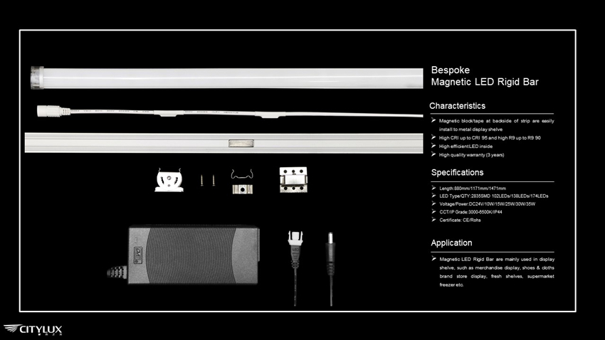 Retail Shop Fitting Magnetic LED Shelf Light 