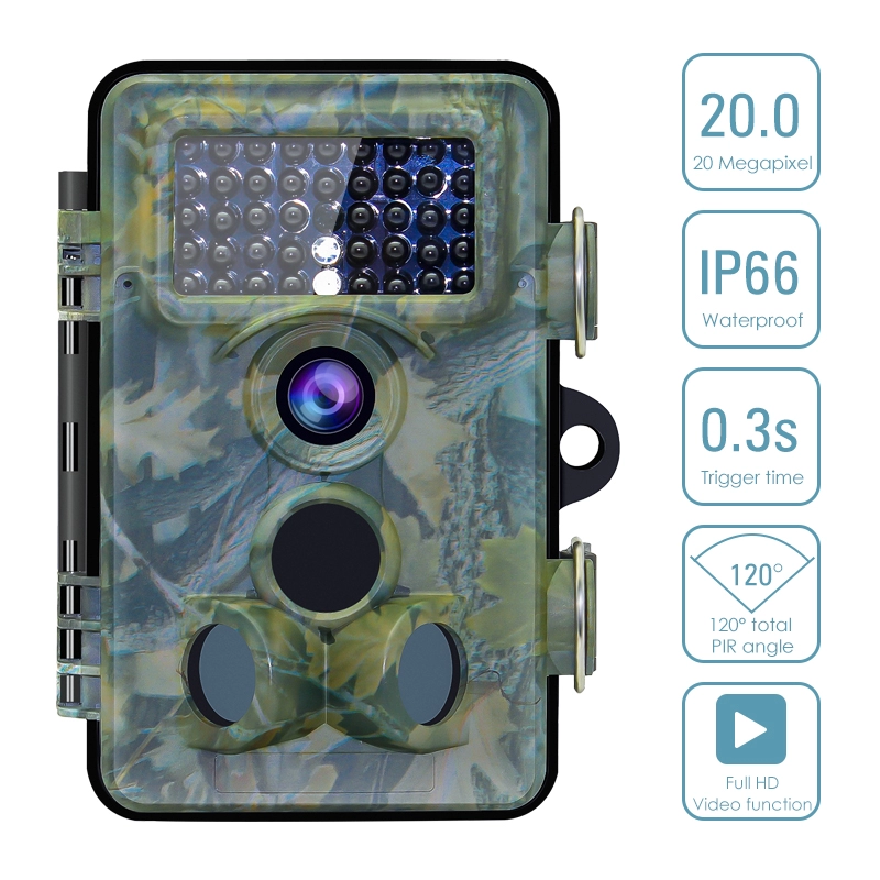 كاميرا تريل 20 ميجا بيكسل 1080P HD رقمية مقاومة للماء