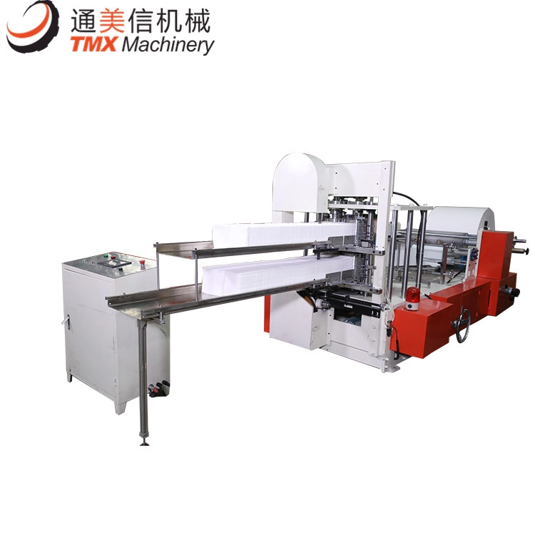 آلة طي الورق للمناديل الورقية ذات الإنتاج العالي ذات الطابقين