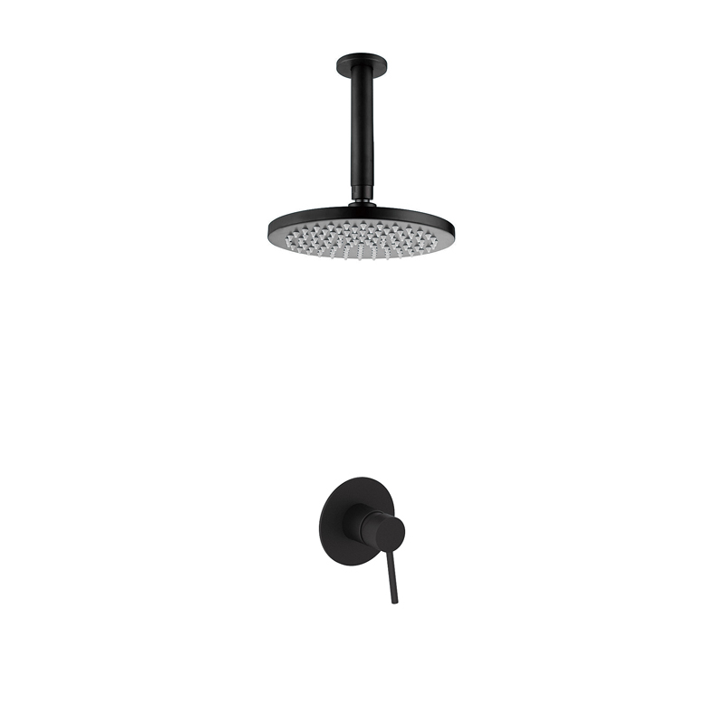 خلاط دش حمام نحاسي دائري مخفي_سقف_دائري_مخفي_shower_mixer_matt_black_Unterputz Duschsystem_Regendoucheset Inbouw Muur_NEUNAS_02134