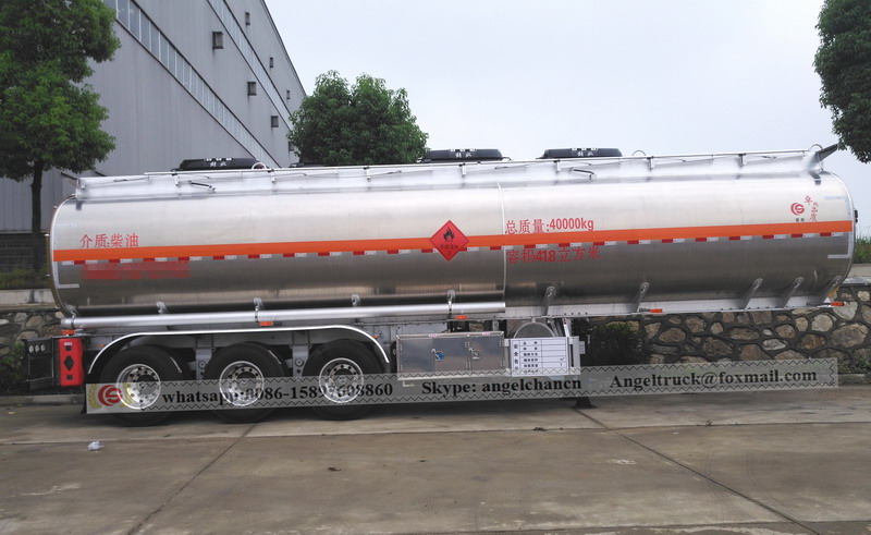 Aluminium alloy tank semi trailer