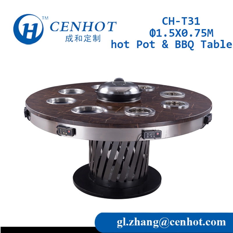 وعاء ساخن صغير مخصص وطاولة شواء كورية للبيع CH-T31 - CENHOT
