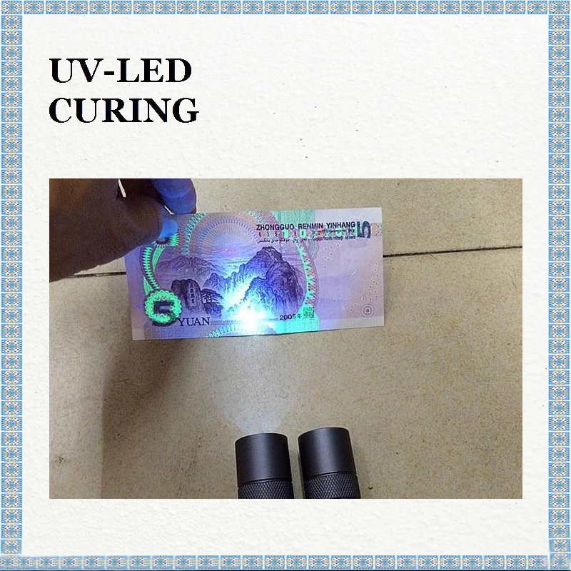كوريا 5W UV LED 365nm مصباح يدوي كشف الفلورسنت