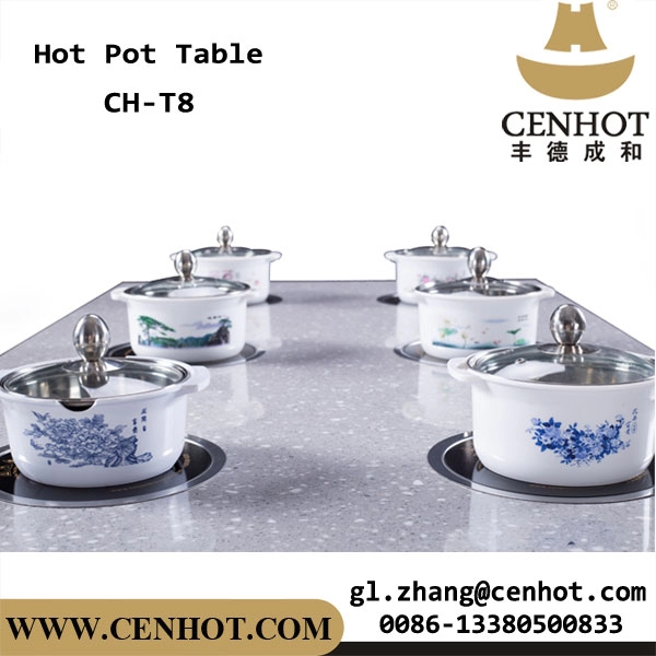 طاولة وعاء CENHOT مدمجة لاستخدام المطعم