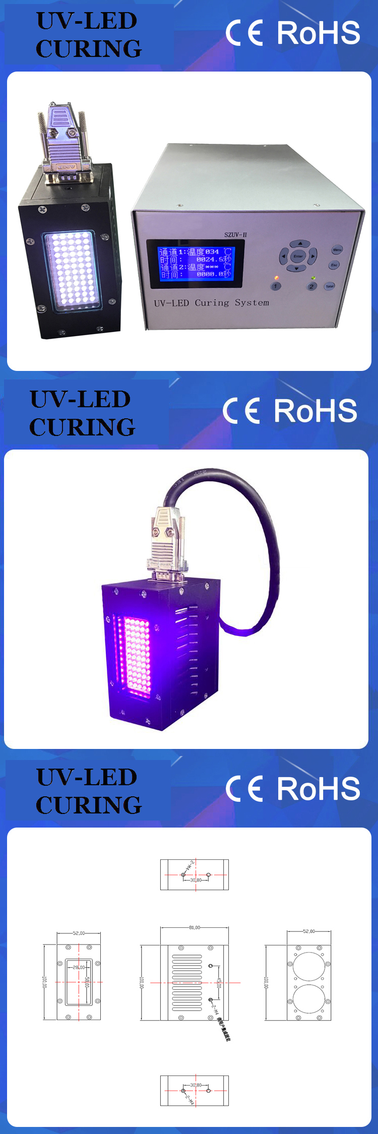 Portable UV Coating Curing Machine