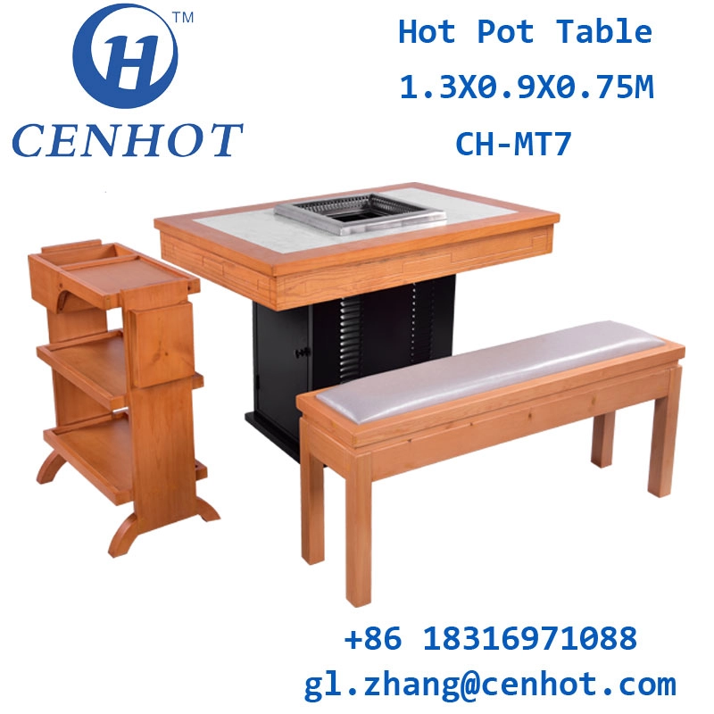 مجموعة كرسي وطاولة Hotpot مخصصة بدون دخان ، Guangdong - CENHOT