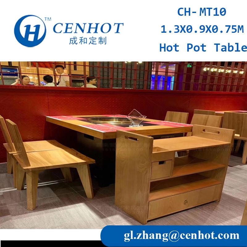 مثل مطعم Haidilao Restaurant التجاري Hot Pot ، طاولات وكراسي أثاث الصين CH-MT10 - CENHOT