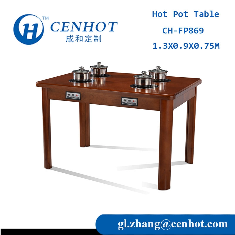طاولات خشبية هوتبوت ، مصنعي طاولة هوت بوت مربعة - CENHOT