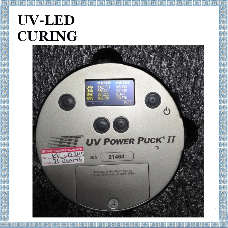 EIT UV Power Puck II مقياس الأشعة فوق البنفسجية مقياس الأشعة فوق البنفسجية 4 نطاقات للأشعة فوق البنفسجية لقياس درجة حرارة الطاقة