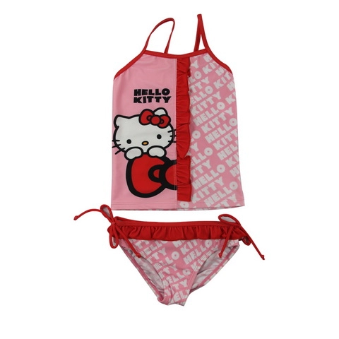 Hello Kitty Baby Girls Tankini من قطعتين ملابس السباحة