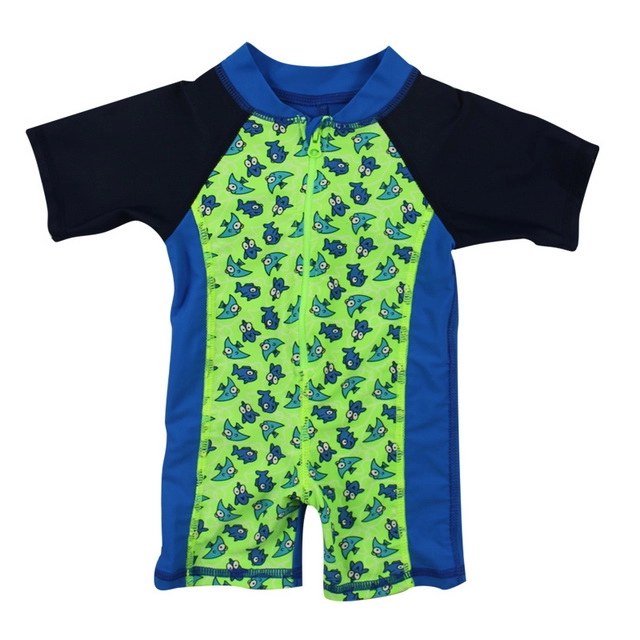 ملابس سباحة للأطفال الرضع من أسماك البحر اللطيفة من قطعة واحدة