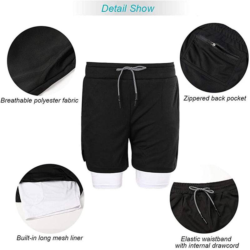 woven double layer running short