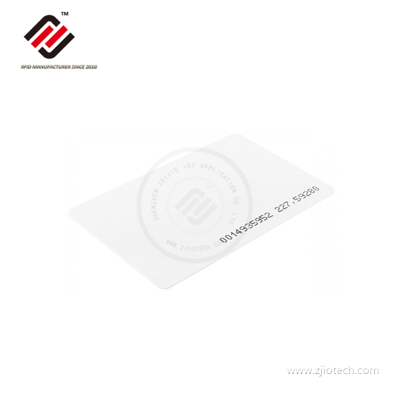بطاقة RFID فارغة PVC 125 كيلو هرتز قابلة للطباعة