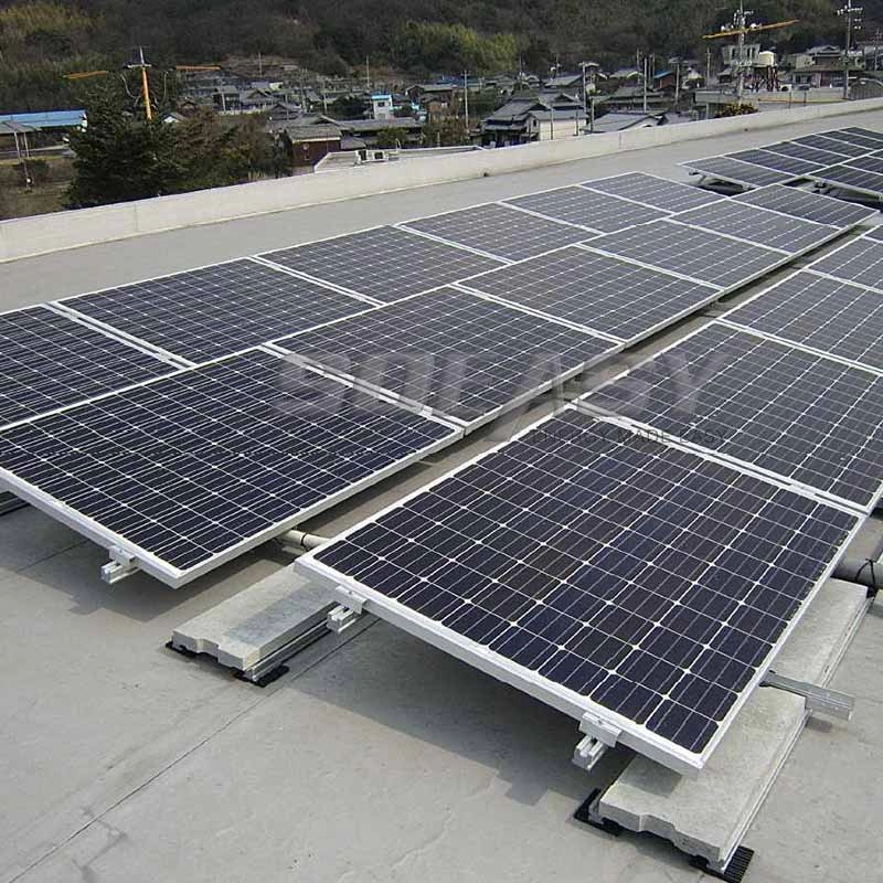 التصميم الاحترافي للطاقة الشمسية سقف مسطح قوس الصابورة