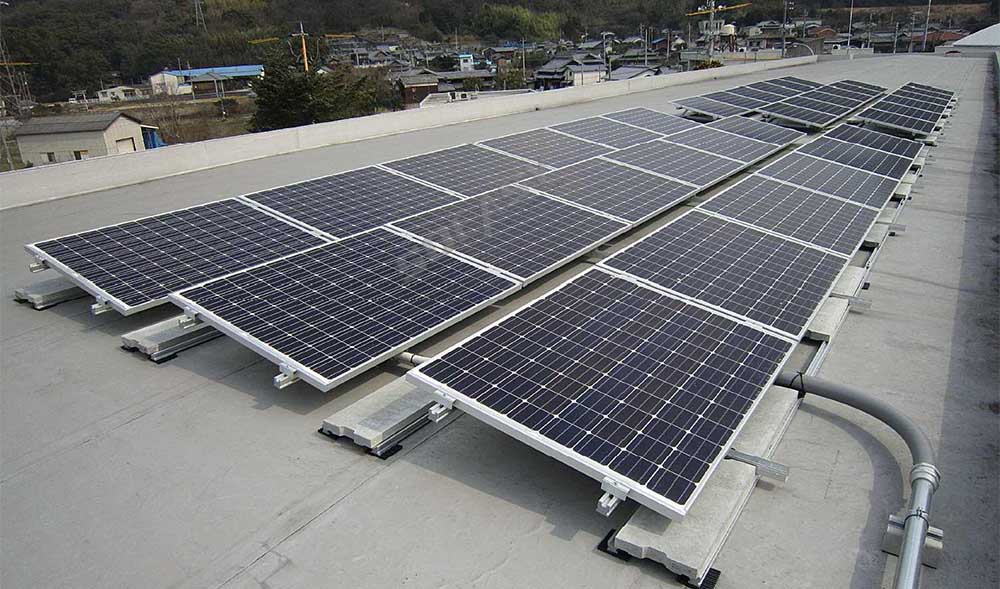 solar roof ballast project