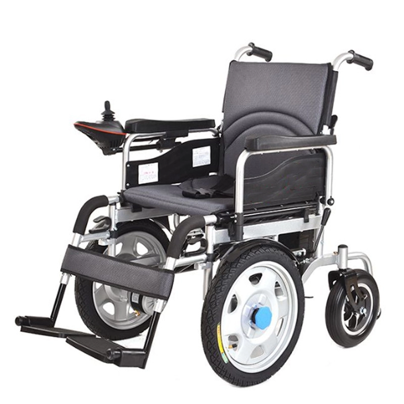 كرسي متحرك كهربائي محمول قابل للطي خفيف الوزن يعمل بالبطارية