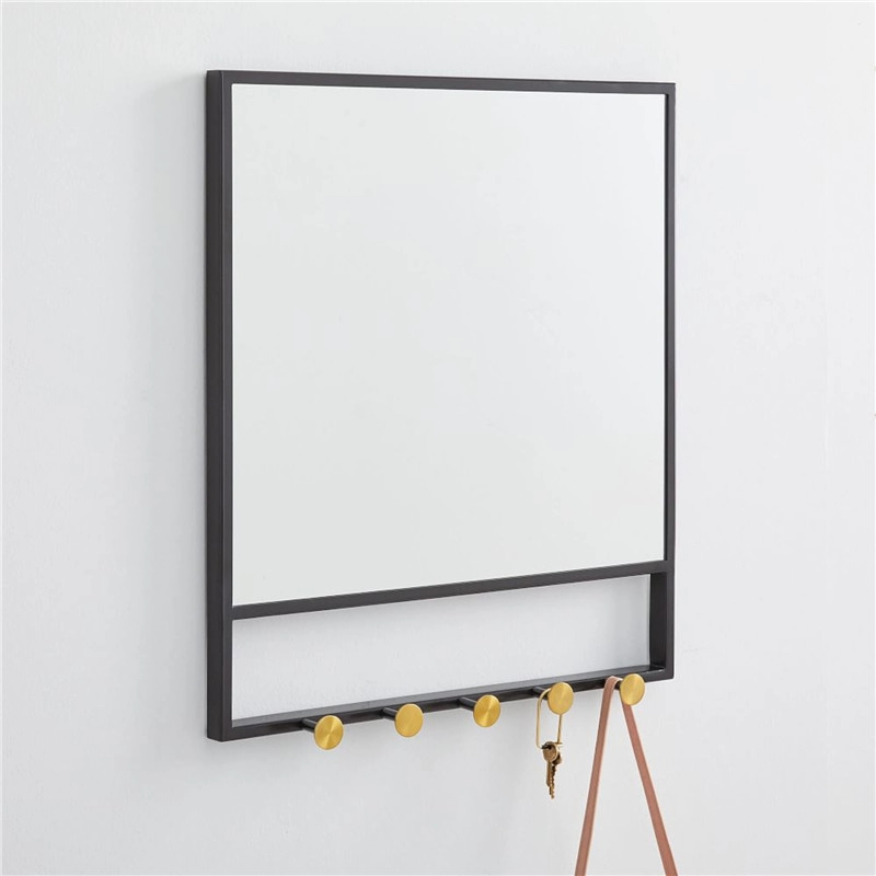 مرآة حائط بخطوط عائمة مع خطاف