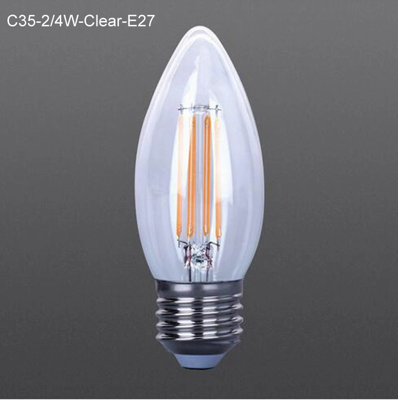 لمبات الشعيرة LED الشفافة الموفرة للطاقة C35