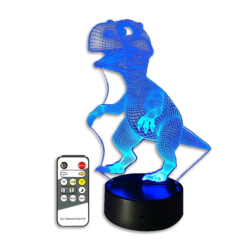 أضواء ليلية ثلاثية الأبعاد مع 7 ألوان قابلة للتغيير للأطفال