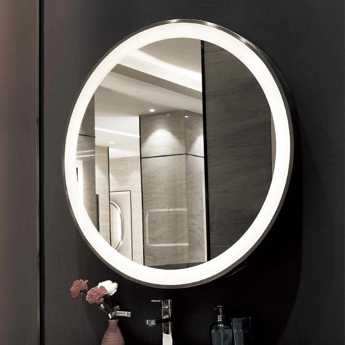 فندق الحديثة جولة مرآة LED الحمام