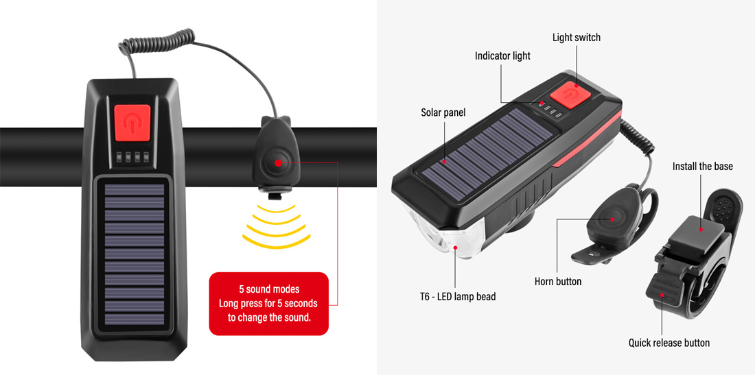 Waterproof USB Rechargeable led fog light bike;