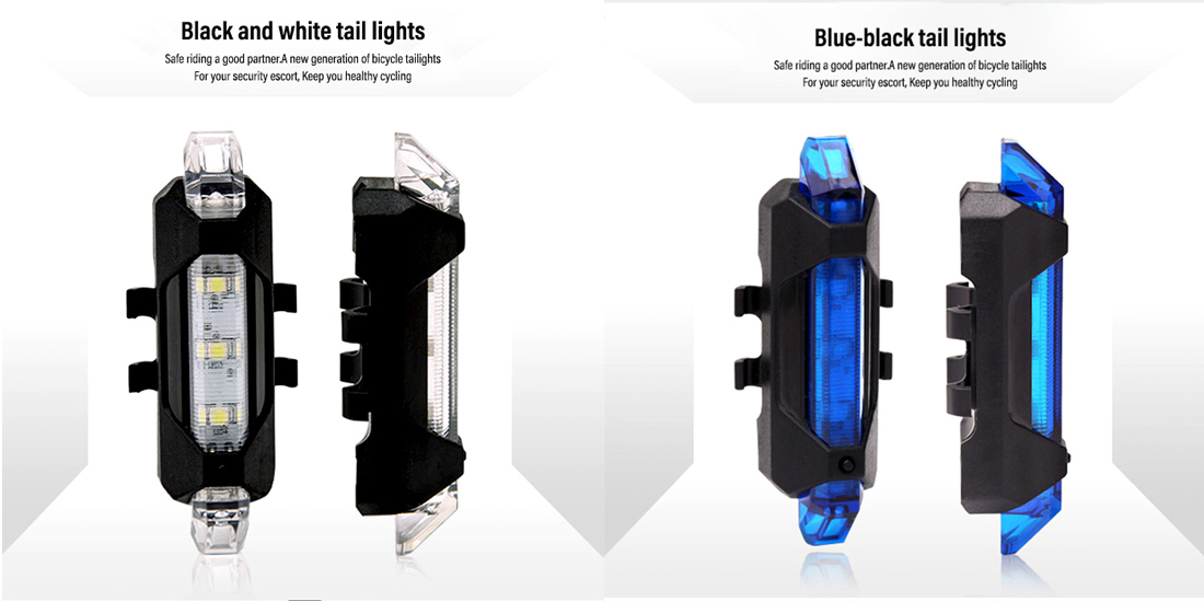 waterproof bike led light set