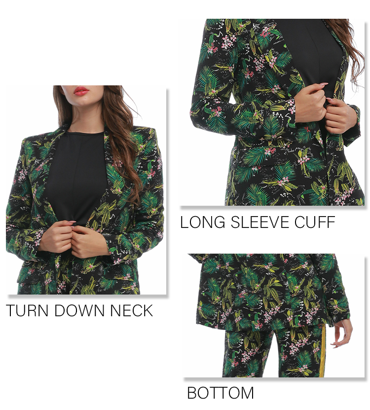 Women Thin Shoulder Pads Blazer