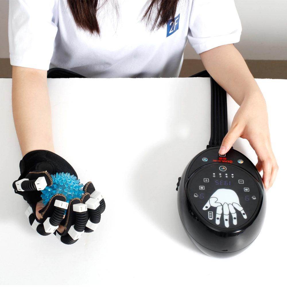 معدات تدليك اليد المحمولة جهاز استعادة مدلك النخيل لمرضى السكتة الدماغية