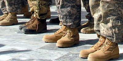 الأحذية العسكرية الجلدية الثانية