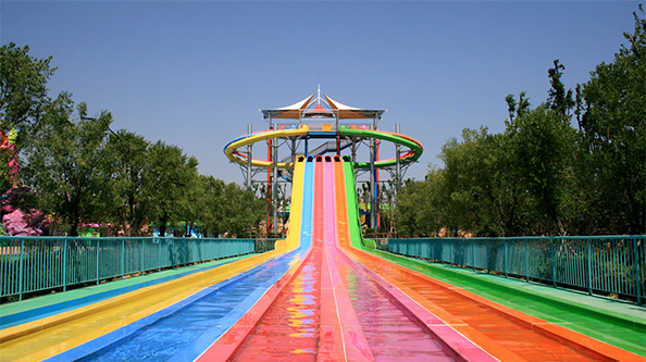 Rainbow competition slide