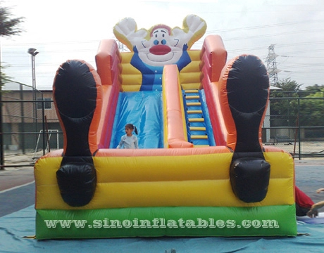 6 أمتار في الفناء الخلفي للأطفال قابل للنفخ شريحة مهرج متوافقة مع معيار EN14960 من Sino Inflatables