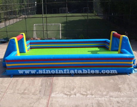 10x5m ملعب كرة قدم صابون قابل للنفخ للأطفال الكبار مع أرضية بطبقتين للعب كرة القدم