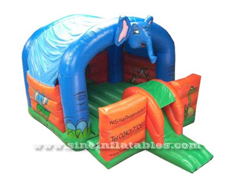 منزل ترتد قابل للنفخ على شكل فيل للأطفال للحفلات الخارجية من قوانغتشو المطاطية