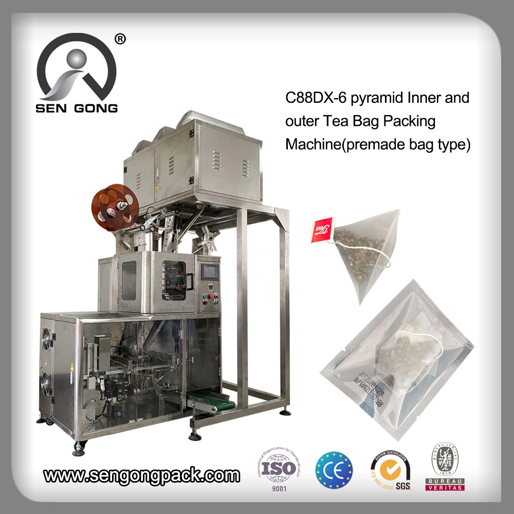 الشركة المصنعة لآلة تعبئة الشاي bioweb الأوتوماتيكية C88DX (نوع الكيس)